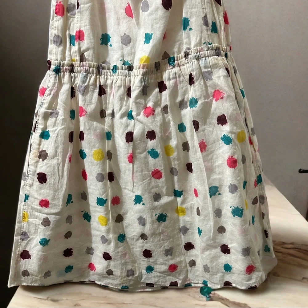Burberry Maria Dot-Print Drawstring Waist Girl’s Dress Size 8Y - Picture 8 of 10